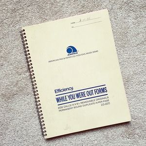 Vintage ‘While You Were Out’ forms notebook